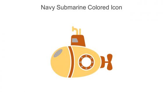 Navy Submarine Colored Icon In Powerpoint Pptx Png And Editable Eps Format