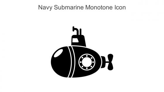 Navy Submarine Monotone Icon In Powerpoint Pptx Png And Editable Eps Format