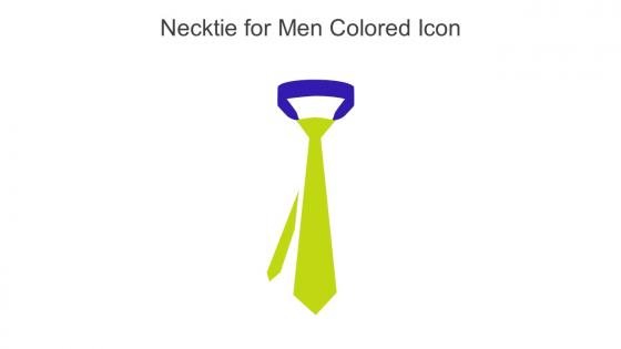 Necktie For Men Colored Icon In Powerpoint Pptx Png And Editable Eps Format