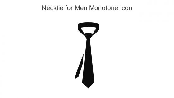Necktie For Men Monotone Icon In Powerpoint Pptx Png And Editable Eps Format