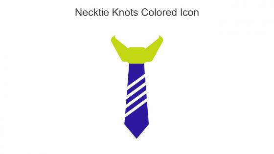 Necktie Knots Colored Icon In Powerpoint Pptx Png And Editable Eps Format