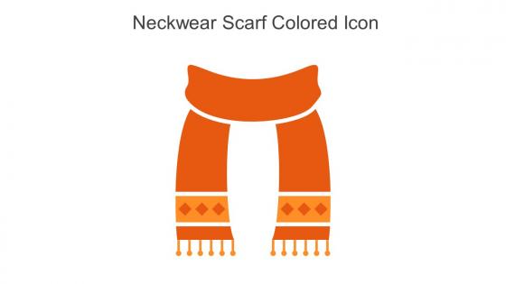 Neckwear Scarf Colored Icon In Powerpoint Pptx Png And Editable Eps Format