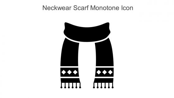 Neckwear Scarf Monotone Icon In Powerpoint Pptx Png And Editable Eps Format