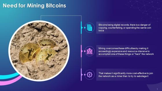 Need For Mining Bitcoins Training Ppt