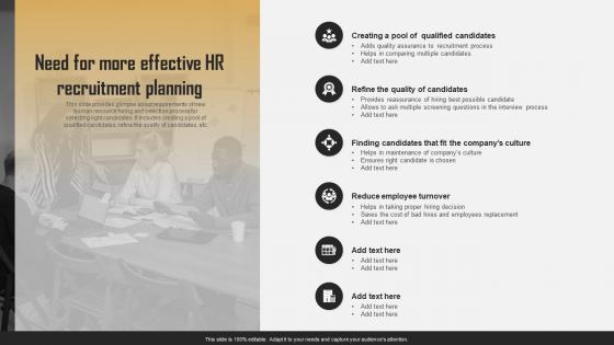 Need For More Effective HR Recruitment Planning Efficient HR Recruitment Process