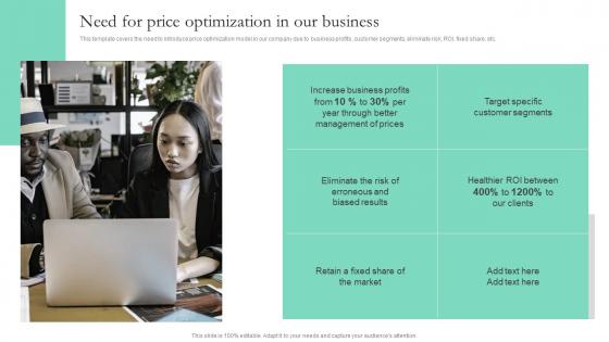 Need For Price Optimization In Our Business Smart Pricing Strategies To Attract Customers