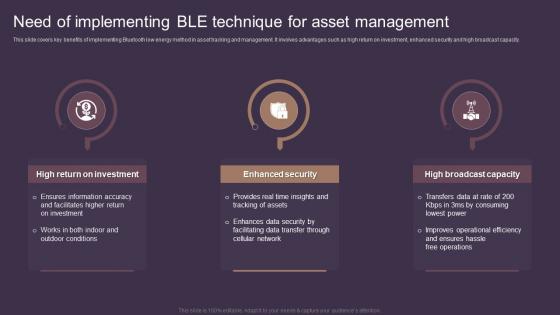 Need Of Implementing Ble Technique For Asset Management Deploying Asset Tracking Techniques