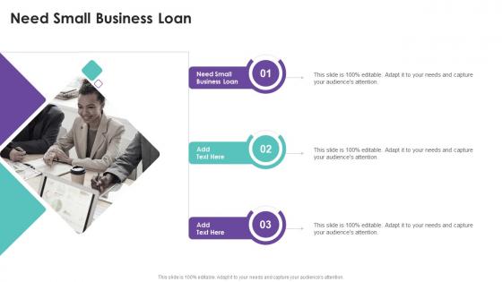 Need Small Business Loan In Powerpoint And Google Slides Cpb