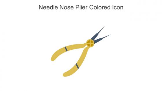 Needle Nose Plier Colored Icon In Powerpoint Pptx Png And Editable Eps Format