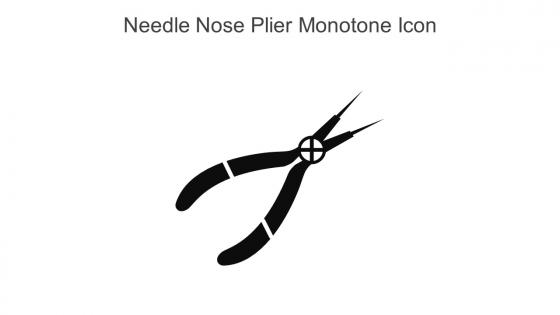 Needle Nose Plier Monotone Icon In Powerpoint Pptx Png And Editable Eps Format