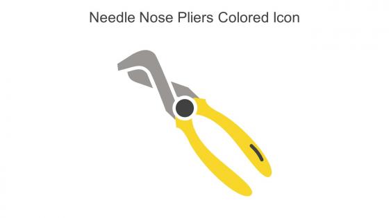 Needle Nose Pliers Colored Icon In Powerpoint Pptx Png And Editable Eps Format