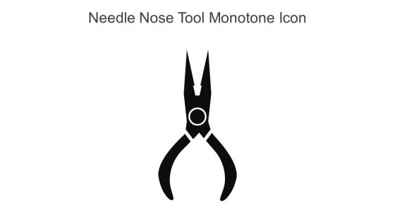 Needle Nose Tool Monotone Icon In Powerpoint Pptx Png And Editable Eps Format