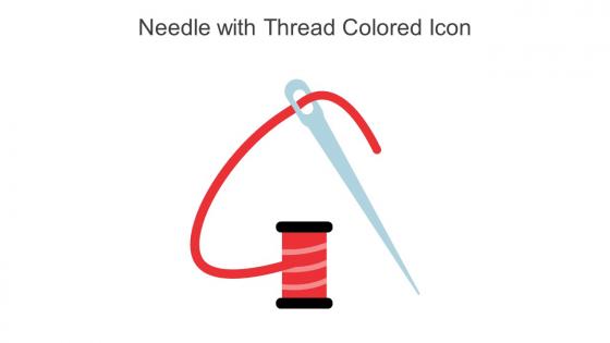 Needle With Thread Colored Icon In Powerpoint Pptx Png And Editable Eps Format