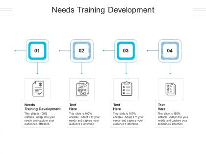 Needs training development ppt powerpoint presentation portfolio design ideas cpb