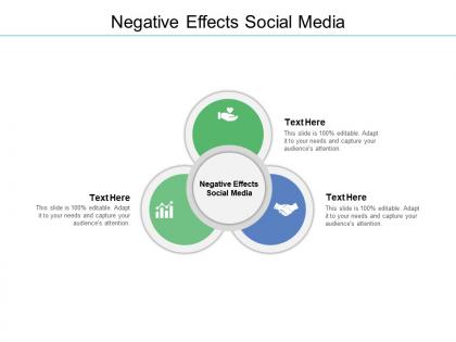 Negative effects social media ppt powerpoint presentation portfolio diagrams cpb