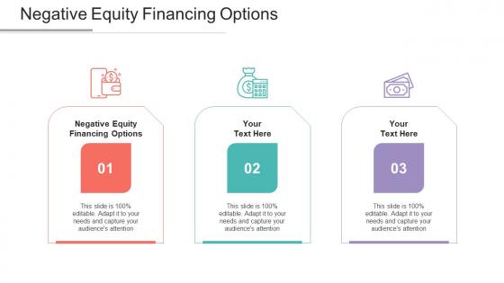 Negative Equity Financing Options Ppt Powerpoint Presentation Inspiration Cpb