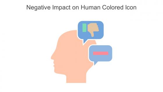 Negative Impact On Human Colored Icon In Powerpoint Pptx Png And Editable Eps Format