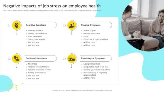 Negative Impacts Of Job Stress On Employee Health