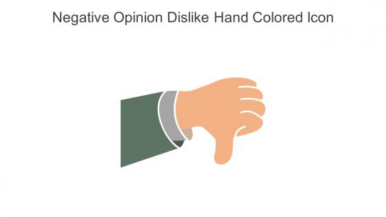 Negative Opinion Dislike Hand Colored Icon In Powerpoint Pptx Png And Editable Eps Format