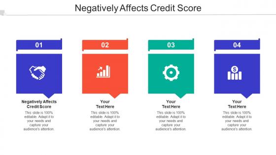 Negatively Affects Credit Score Ppt Powerpoint Presentation Styles Show Cpb