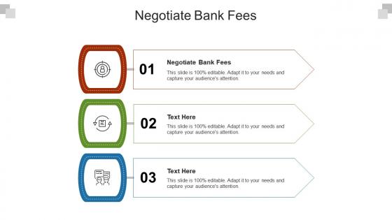 Negotiate bank fees ppt powerpoint presentation icon graphics pictures cpb