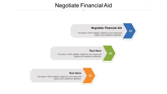 Negotiate financial aid ppt powerpoint presentation icon vector cpb