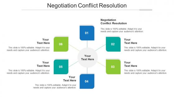 Negotiation conflict resolution ppt powerpoint presentation icon tips cpb