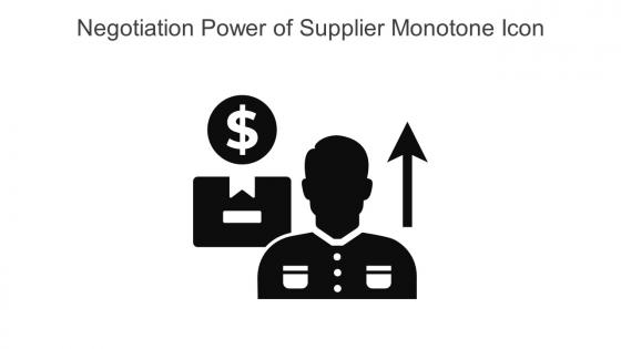 Negotiation Power Of Supplier Monotone Icon In Powerpoint Pptx Png And Editable Eps Format