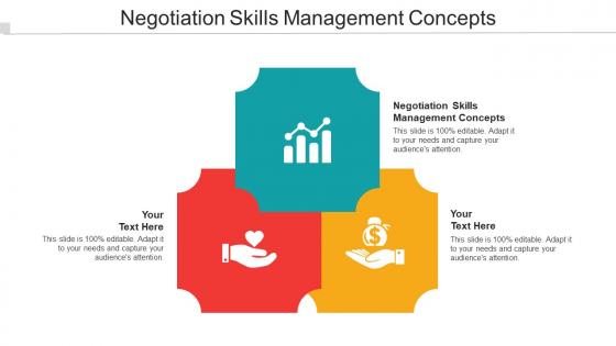 Negotiation Skills Management Concepts Ppt Powerpoint Presentation Portfolio Cpb