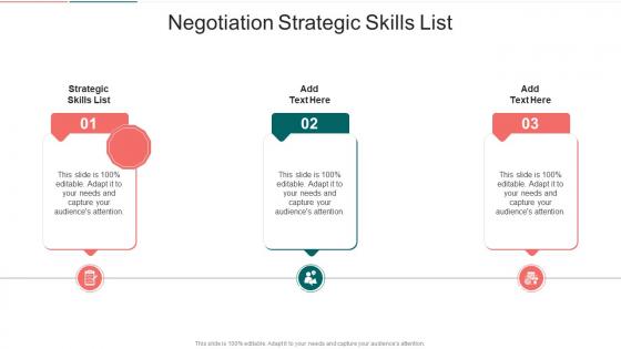 Negotiation Strategic Skills List In Powerpoint And Google Slides Cpb