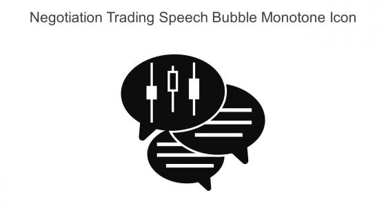 Negotiation Trading Speech Bubble Monotone Icon In Powerpoint Pptx Png And Editable Eps Format