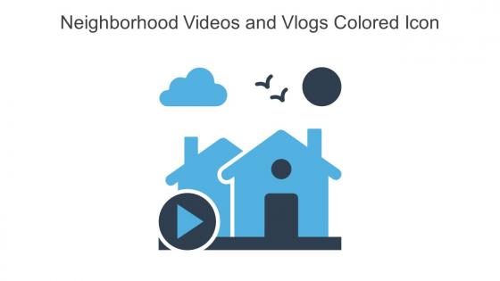 Neighborhood Videos And Vlogs Colored Icon In Powerpoint Pptx Png And Editable Eps Format