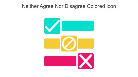 Neither Agree Nor Disagree Colored Icon In Powerpoint Pptx Png And Editable Eps Format