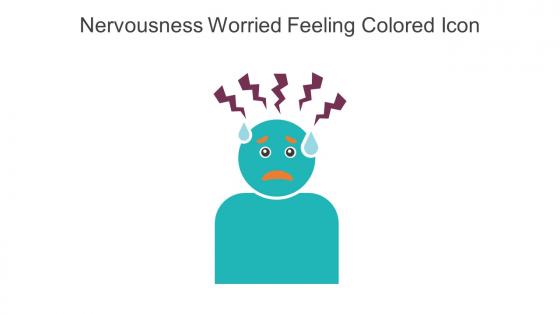 Nervousness Worried Feeling Colored Icon In Powerpoint Pptx Png And Editable Eps Format