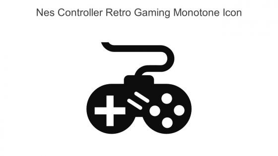 Nes Controller Retro Gaming Monotone Icon In Powerpoint Pptx Png And Editable Eps Format