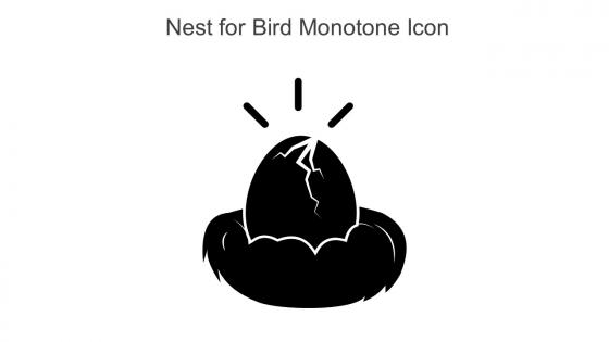 Nest For Bird Monotone Icon In Powerpoint Pptx Png And Editable Eps Format