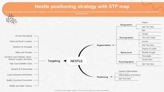 Nestle Positioning Strategy With STP Map Nestle Strategic Management Report Strategy SS