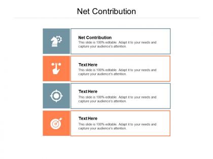 Net contribution ppt powerpoint presentation portfolio deck cpb