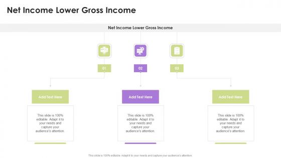 Net Income Lower Gross Income In Powerpoint And Google Slides Cpb