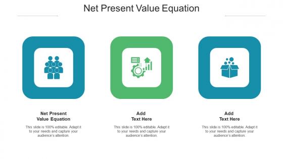 Net Present Value Equation Ppt Powerpoint Presentation Slides Graphics Template Cpb