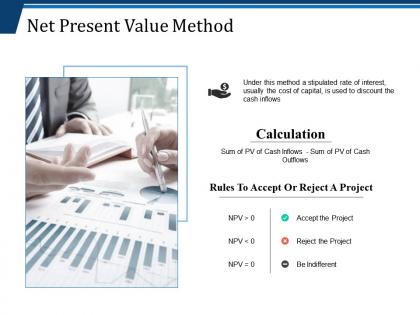 Net present value method ppt show