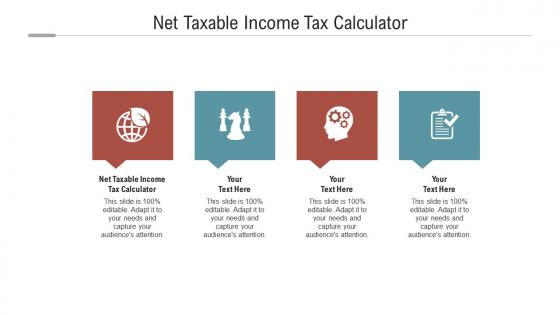 Net taxable income tax calculator ppt powerpoint presentation icon example topics cpb