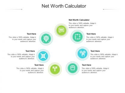 Net worth calculator ppt powerpoint presentation gallery graphics example cpb