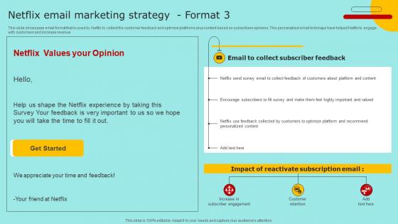 Netflix Email Marketing Strategy Format 3 Marketing Strategy For Promoting Video Content Strategy SS V