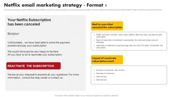Netflix Email Marketing Strategy Format Comprehensive Marketing Mix Strategy Of Netflix Strategy SS V