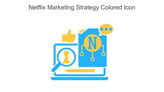Netflix Marketing Strategy Colored Icon In Powerpoint Pptx Png And Editable Eps Format