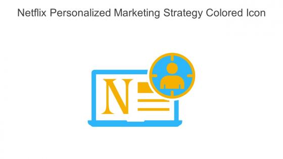 Netflix Personalized Marketing Strategy Colored Icon In Powerpoint Pptx Png And Editable Eps Format