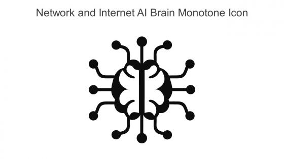 Network And Internet Ai Brain Monotone Icon In Powerpoint Pptx Png And Editable Eps Format