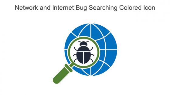 Network And Internet Bug Searching Colored Icon In Powerpoint Pptx Png And Editable Eps Format