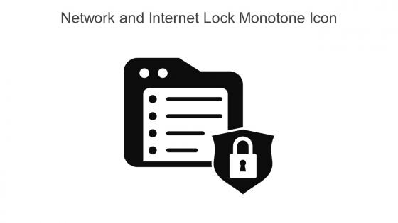 Network And Internet Lock Monotone Icon In Powerpoint Pptx Png And Editable Eps Format